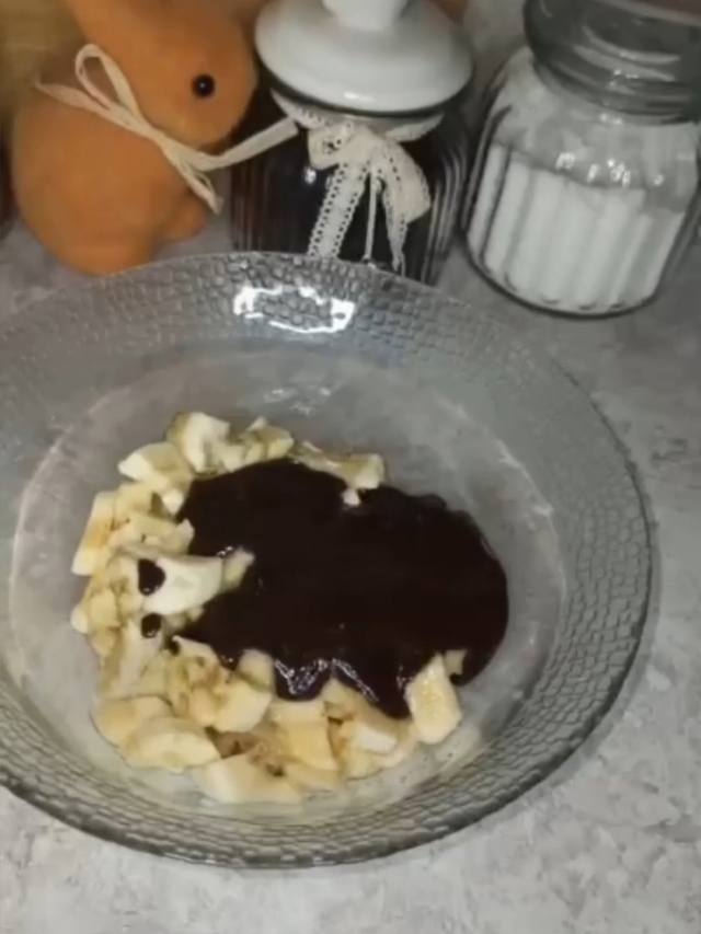 Шикарный шоколадный тортик с потрясающей банановой на...