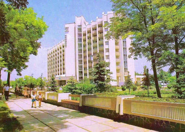 Евпатория 1984 – Строительство санатория «Победа», фото...