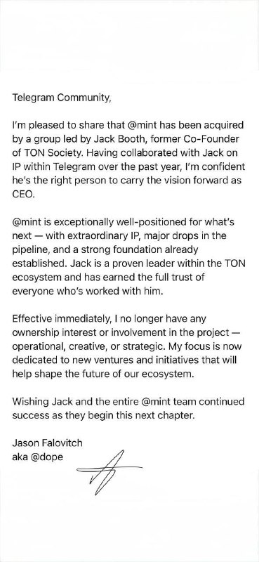 Добряк и просто долбаеб Допе «продал» маркет Mint так и не запустив его
Это буквально самый никчемн