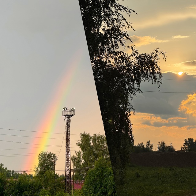 Сегодня утром была запечатлена вот такая красота 😍
С ?...