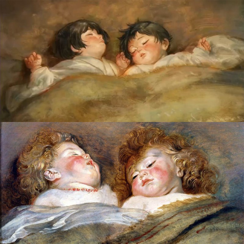 ⚡️Отсылки к искусству в опенинге «Магической битвы»:
1. «Мертвая мать I» Эгона Шиле
2. «Двое спящих