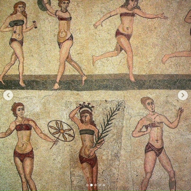 Римские «Девушки бикини»
Эти знаменитые мозаики, час?...