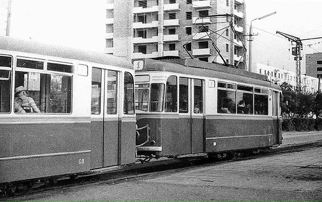 Евпатория 1972 – Евпаторийский трамвай, фото – Евг. Корн...