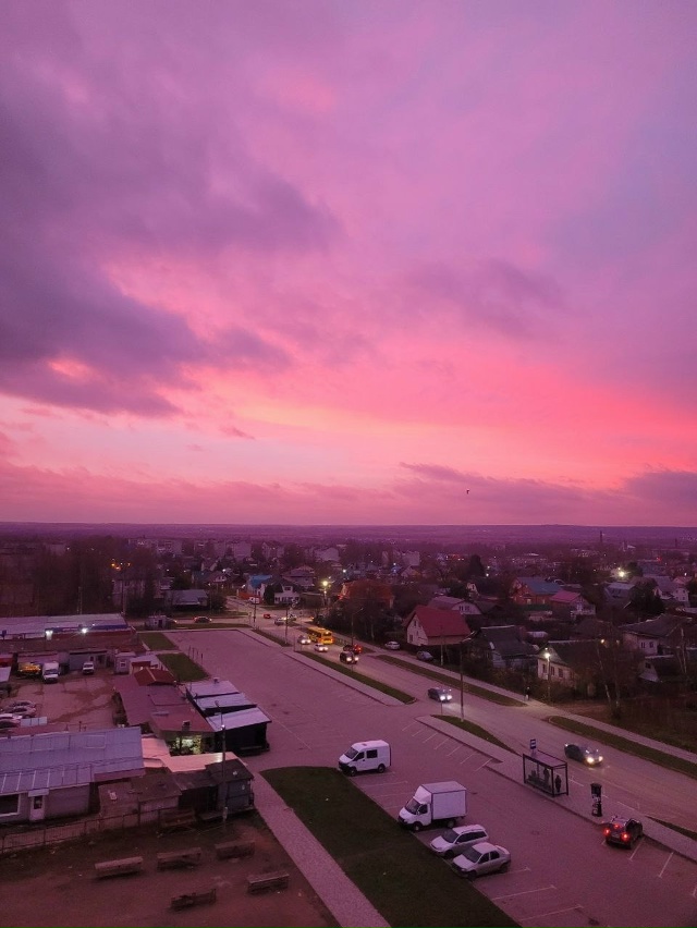 Сегодня утром было очень розово 😍
