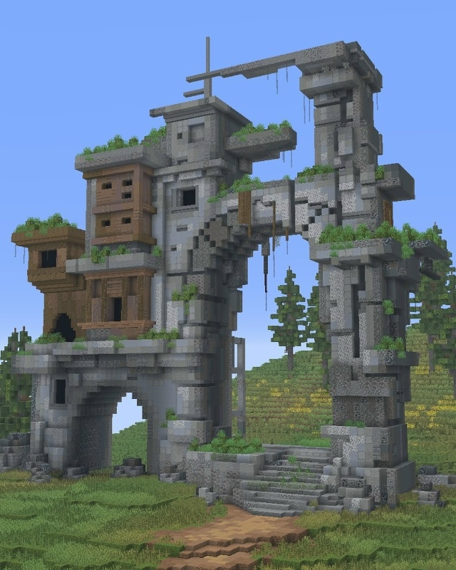 Разрушенный монумент в лесу!🌿
Хотели бы такую структ?...