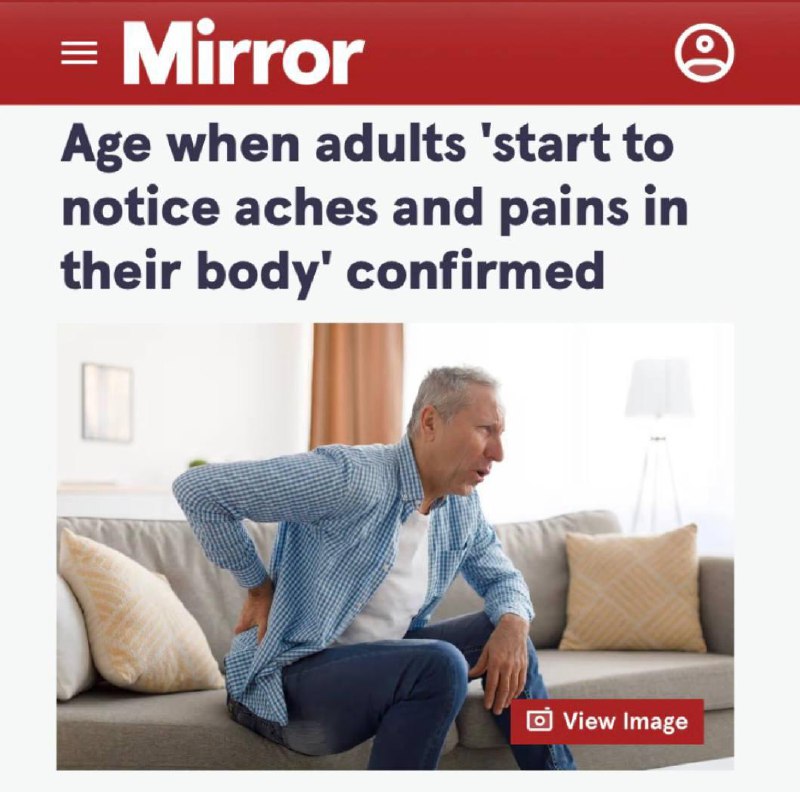 В 40 лет люди начинают чувствовать боли и недомогания в теле.
По данным опроса, именно в возрасте