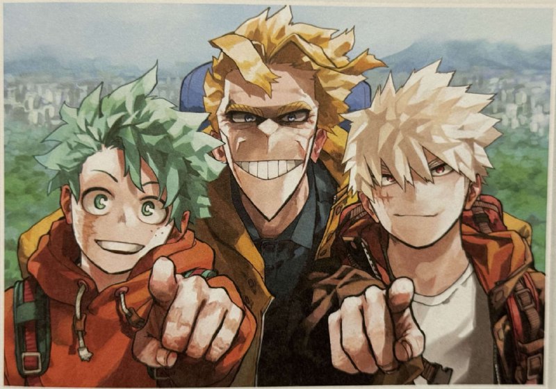 ⚡️Фото с выставки посвященной «Моей геройской академии»