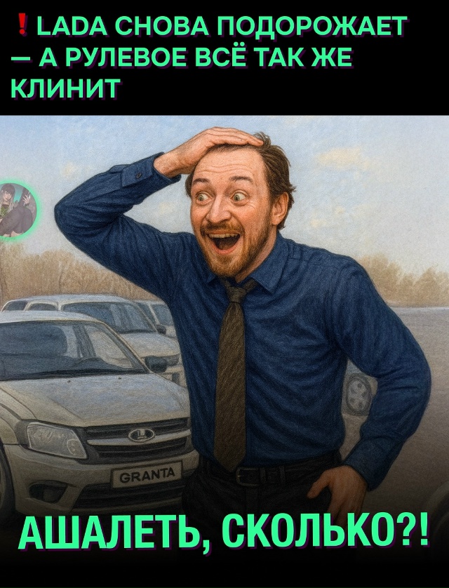🌚 АвтоВАЗ в очередной раз поднимает цены на свои авто?...