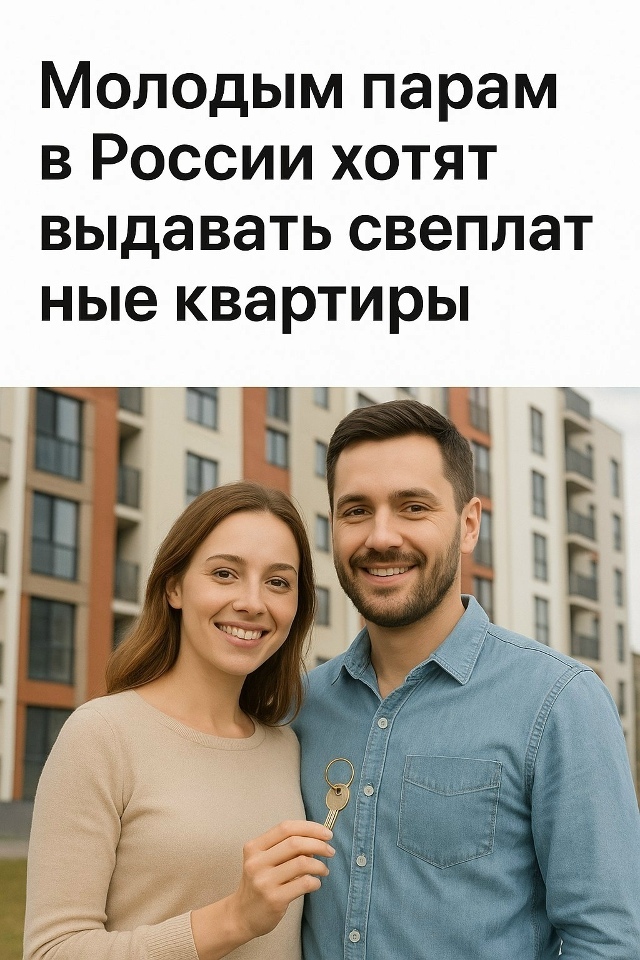 🏠Молодым паpам в России хотят выдавать бесплатные ква...
