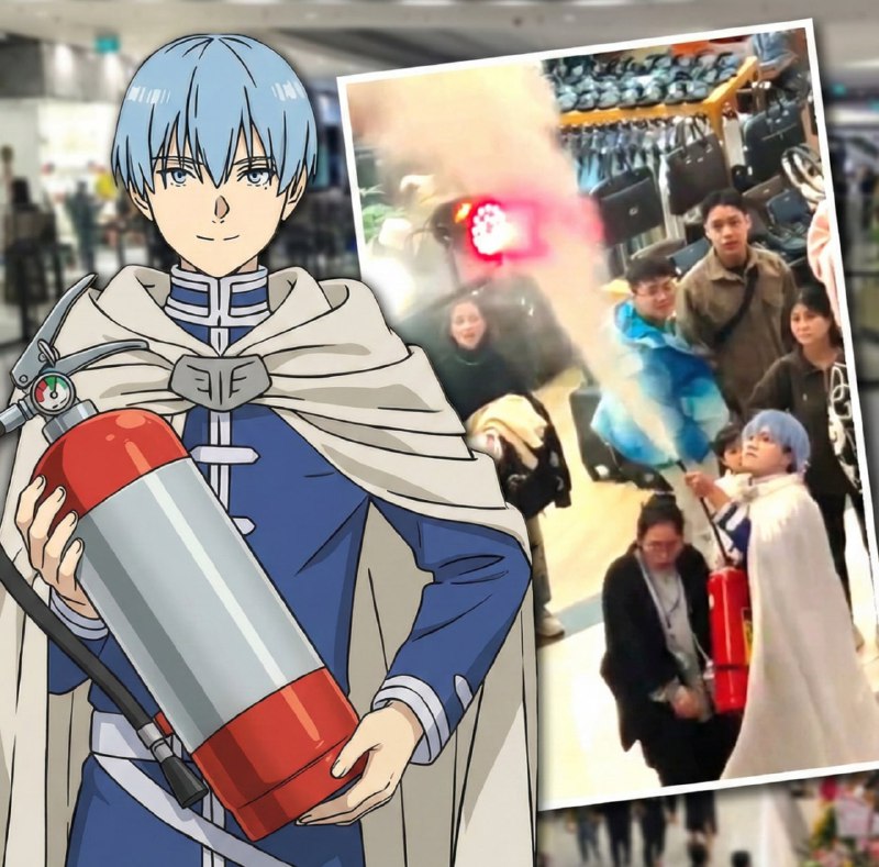 🧯В буквальном смысле, «так бы поступил герой Химмель»
Косплеер во Вьетнаме предотвратил трагедию, п