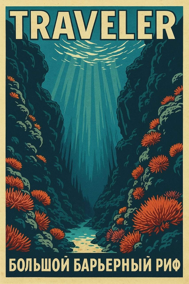 🌍Большой Барьерный риф, Австралия
Огромная кораллов?...