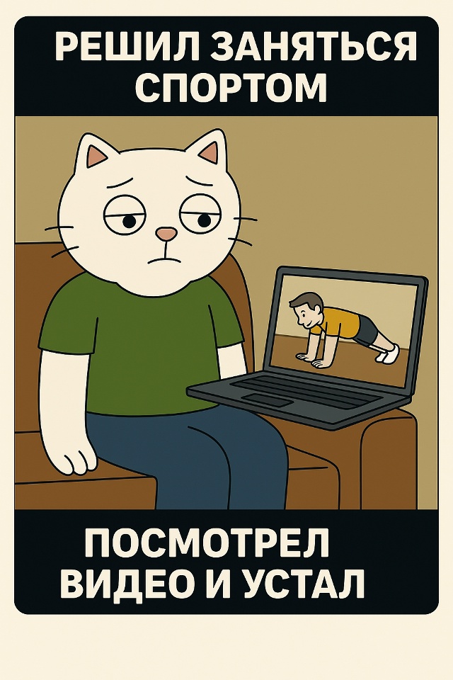 Иногда мотивации хватает ровно на момент включения ро?...