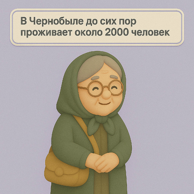 В Чернобыле до сих пор проживает около 2000 человек.
Это ...