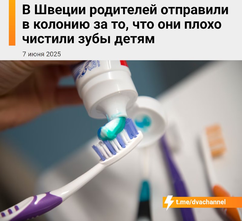 В Швеции родителей отправили в тюрьму за то, что их дети… не чистили зубы
Мать с отцом привели трои