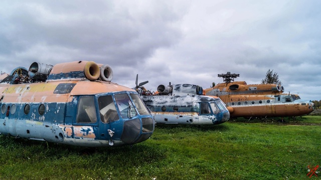 🚁 Уже видели кладбище заброшенных вертолётов возле М?...