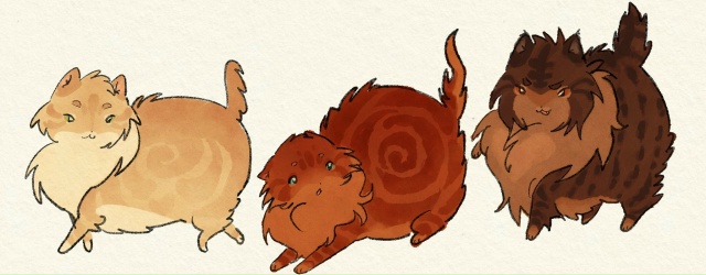 Светлоспинка, Огнехвост и Когтегрив
© Thimblewhisker
#KV_ZZ_ART