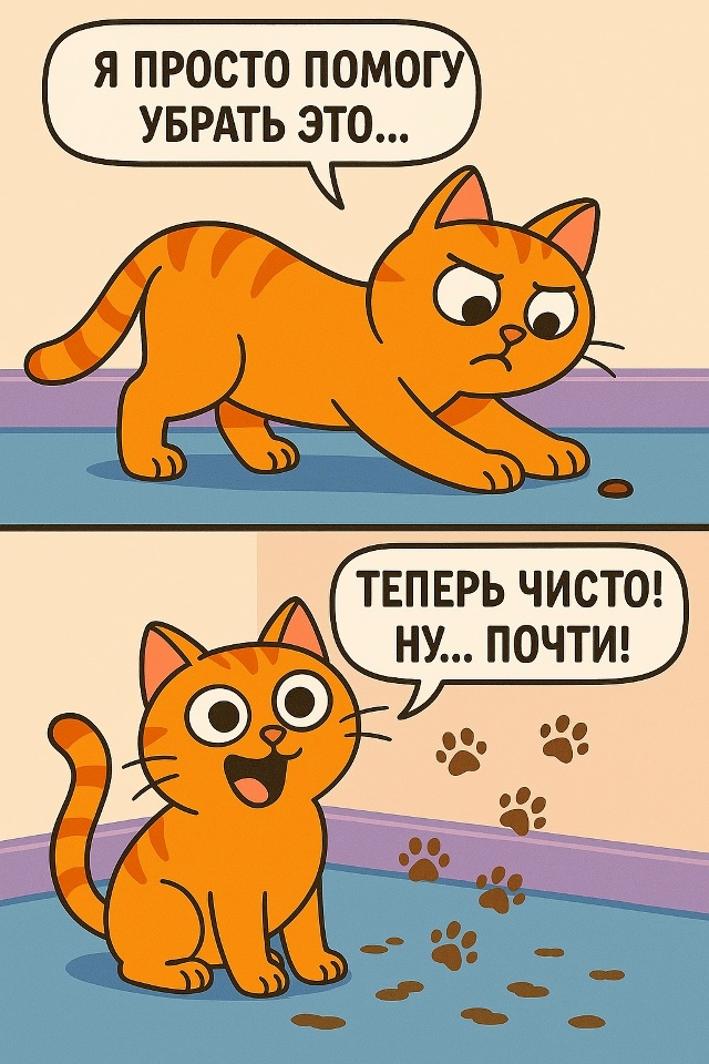 Когда завел себе маленького уборщика