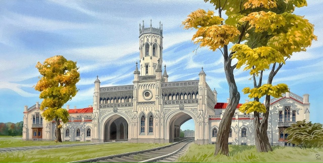 Петергоф в живописи
Элеонора Миль. “Затерянный во вр...