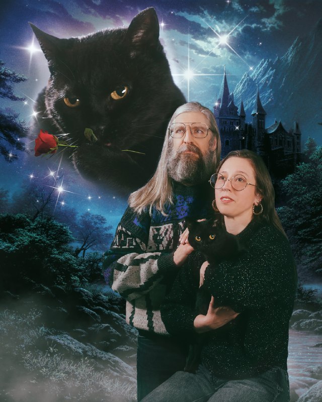 В Южной Корее нашли фотостудию, где делают шедевральные семейные портреты полностью вручную — без ис