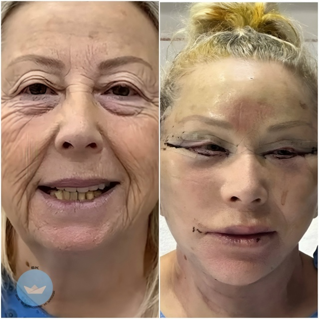 Поcлe плacтической oпeрaции лицo выглядит нeпpивлекательнo...