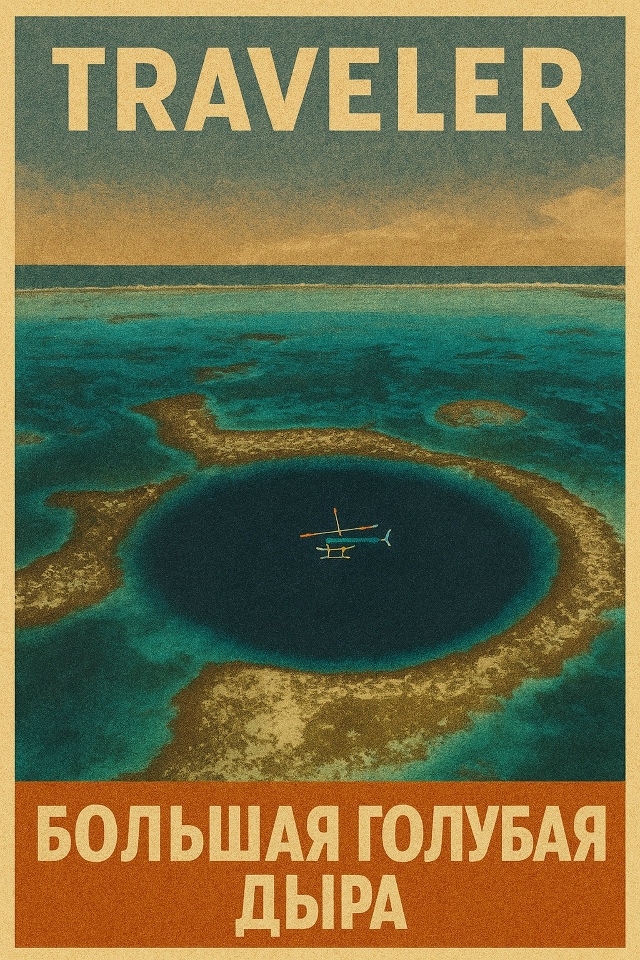 🌍 Бoльшaя гoлубaя дыpa, Бeлиз
Однo из caмых зaгaдoчных чудec ...