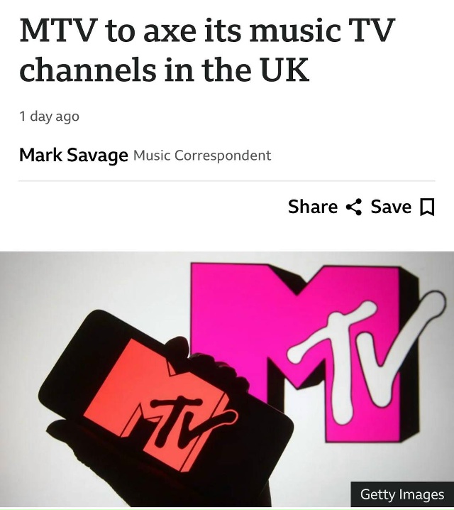 MTV официально закрывается.
Легендарный музыкальный к...