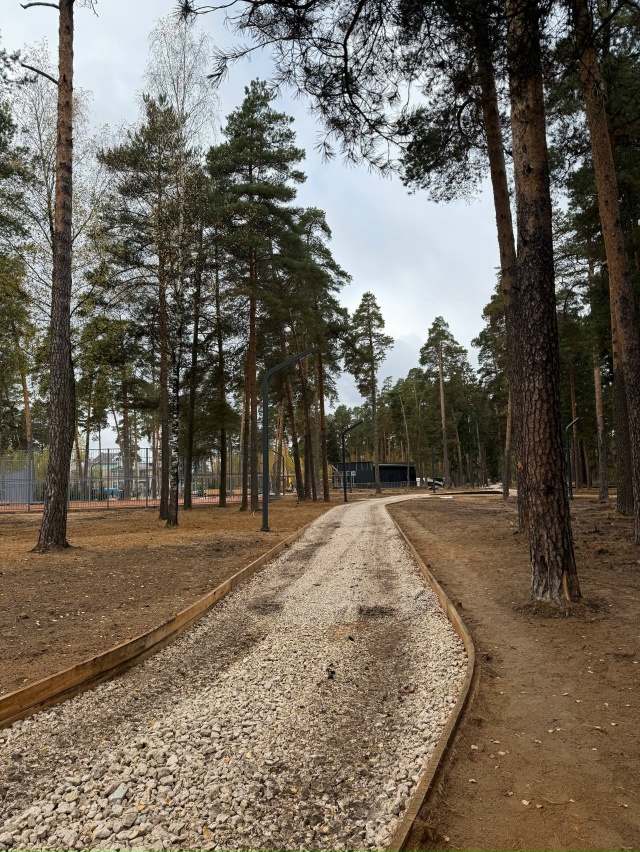 ? В Парковском лесопарке строят новый парк - и, призна?...