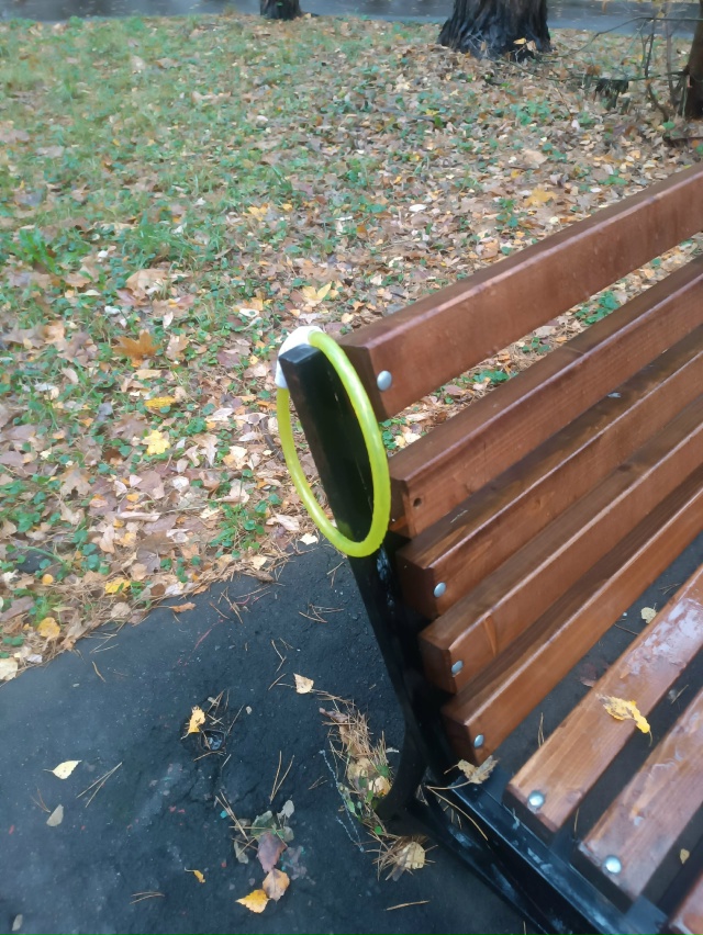 Найден светящийся ошейник в сквере возле школы 1.