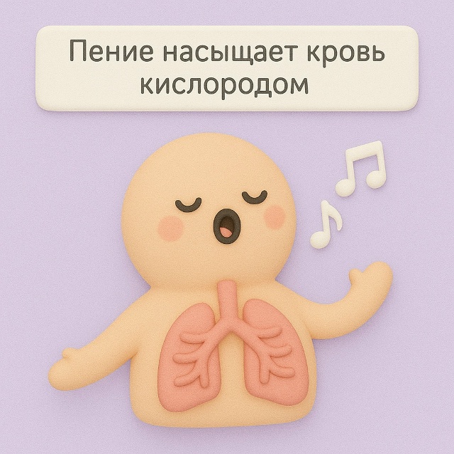 Дыхание, превращённое в музыку ?
Пение насыщает кров?...