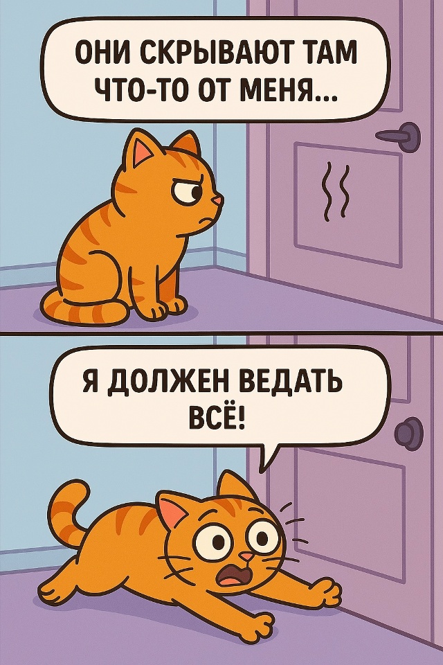 Закрытая дверь — главный враг кота