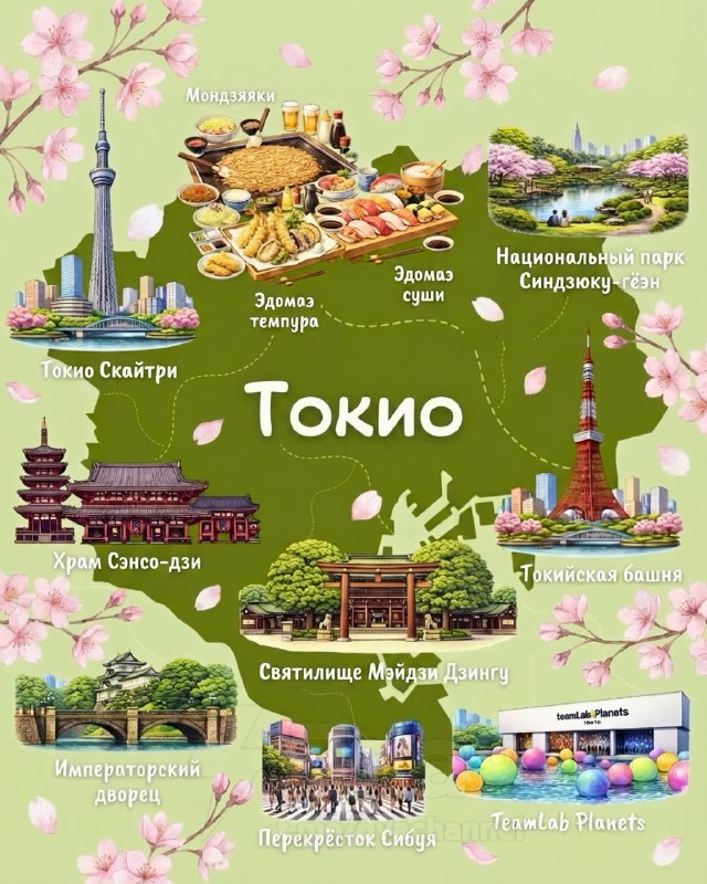 В соцсетях сделали большую шпаргалку по Японии — там собрали достопримечательности и национальные бл