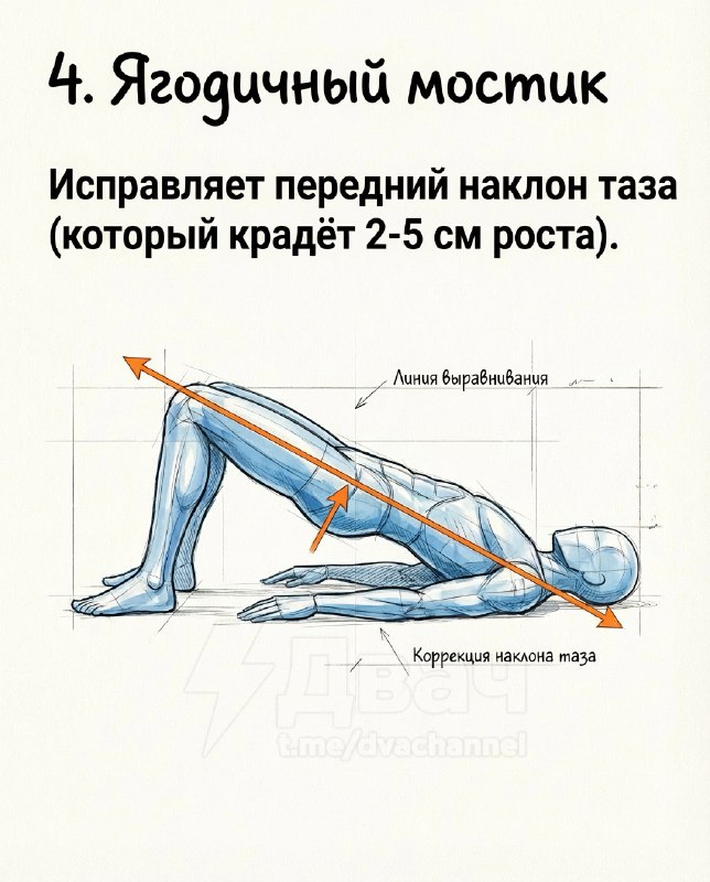 Подвезли лучшие упражнения для увеличения роста, исправления осанки и укрепления спины
Эти простые