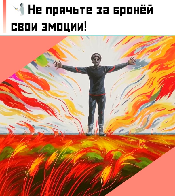 Свои эмоции нужно уметь проживать, а не подавлять в себ...