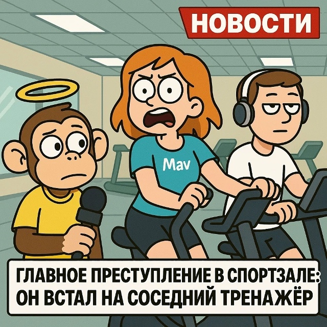 Безумные приколы
Спортзал — место, где можно найти не ?...