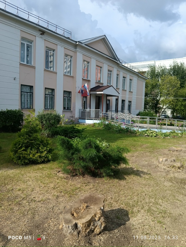 Во дворе школы 