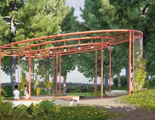 Новый вход, «зелёная долина» и мост через железную дор?...