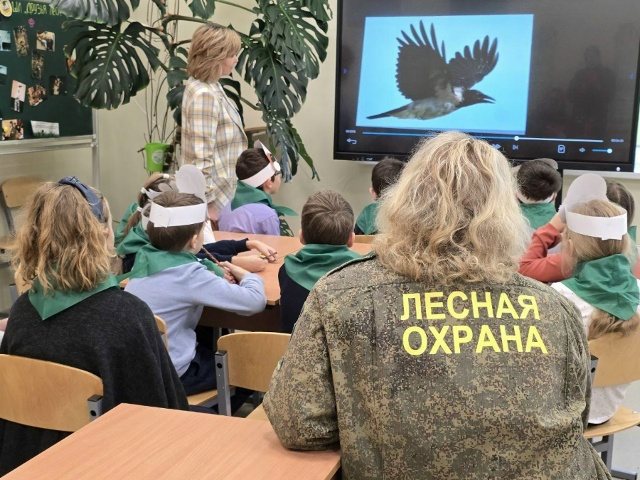 Лесничие отряды открыли птичьи столовые в селе под Мож...