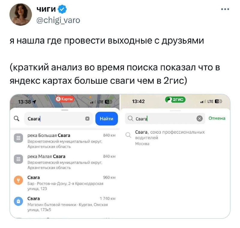 У нас сваги навалом, но это мы и так знали!