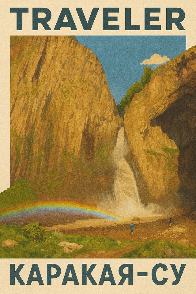 🌍 Каракая-Су — водопад, который выглядит так, будто го...