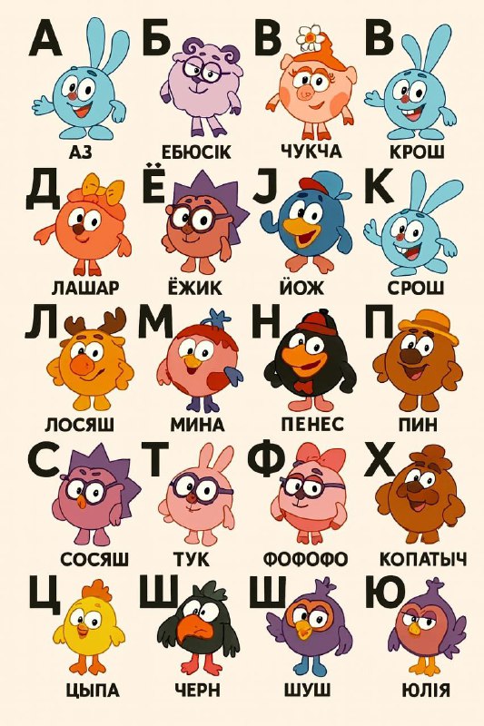 Сосяш, Пенес, Лашар — новые персонажи «Смешариков».
Гений попросил сгенерировать ChatGPT и результа