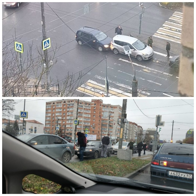 На перекрестке Кирова-Шевченко ДТП с участием несколь?...