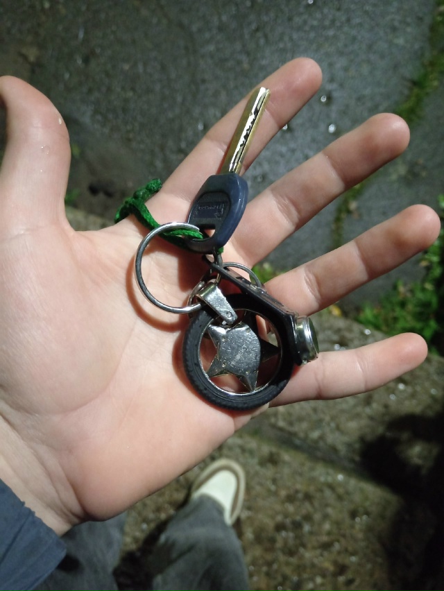 Нашёл около спортивной школы. Лежат на вахте в спортив?...