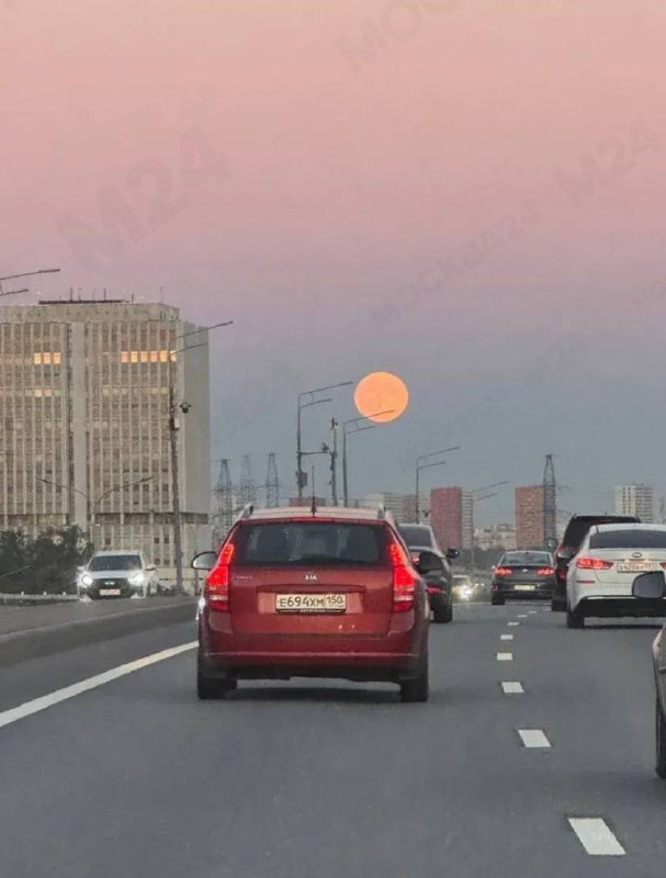 Лепота: над Москвой взошла гигантская «Осетровая луна» 😍
Сегодня последнее полнолуние лета, которое