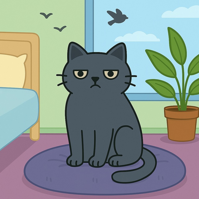 🐱 Когда коты резко выбегают из комнаты, смотрят в пуст...
