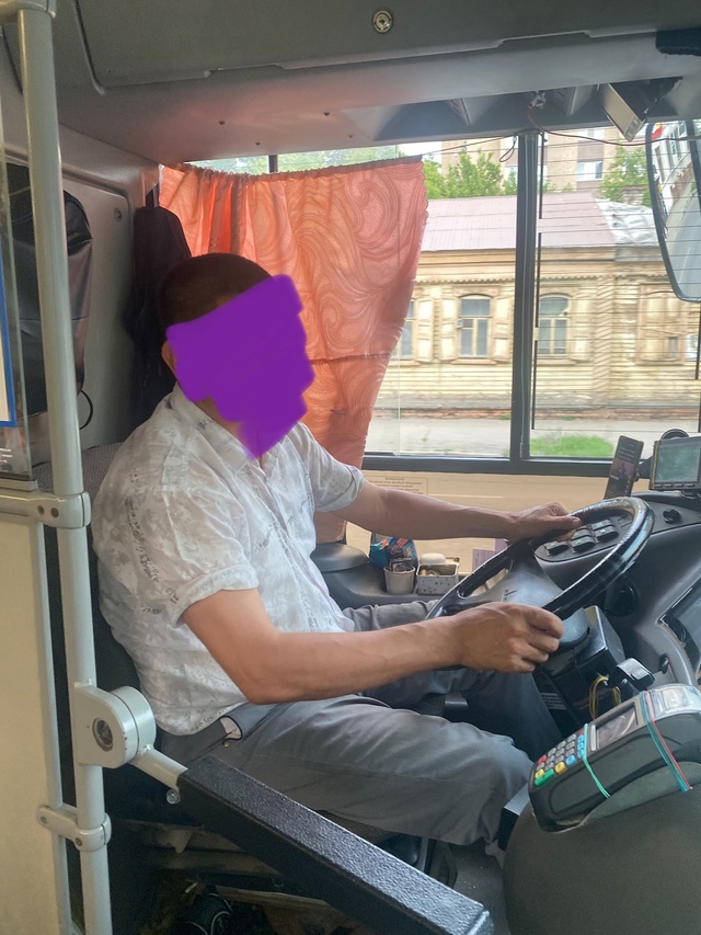 Анонимно.
Водитель этого автобуса ел семечки за рулем...