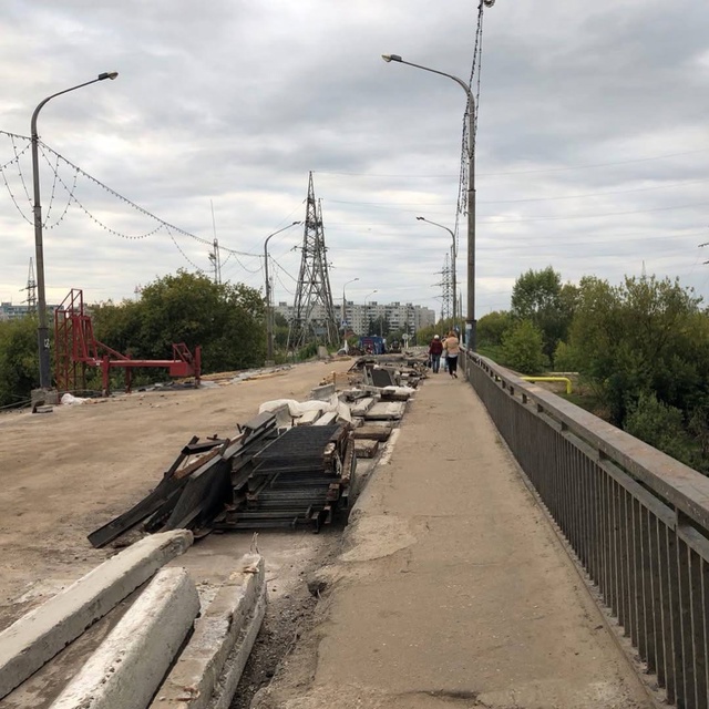 Взгляд в прошлое. 2019 г. ремонт Парковского моста