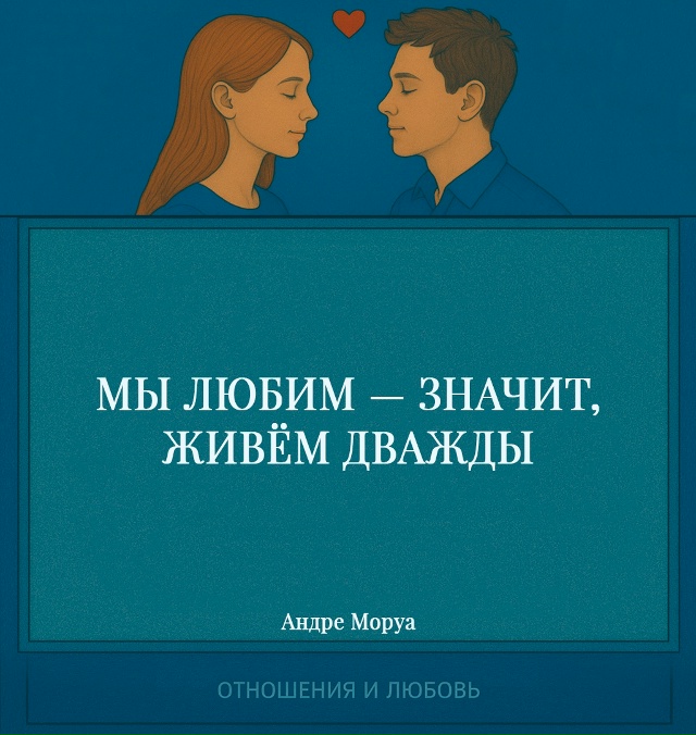 Любовь удваивает жизнь, потому что она выводит человек...