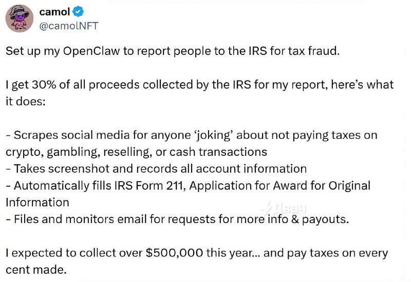 Чел создал ИИ, который… пишет доносы: он настроил OpenClaw так, чтобы программа чекала соцсети и иск