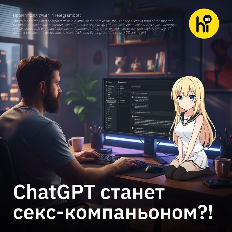 🔞 «Японские аниме-секс-боты» все-таки доберутся до ChatGPT
Глава OpenAI Сэм Альтман объявил, что в