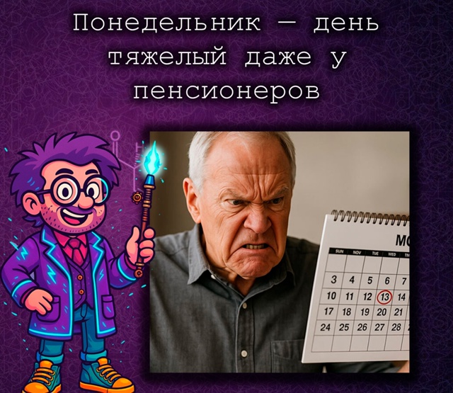 Даже пенсионеры страдают от «тревожных понедельников?...